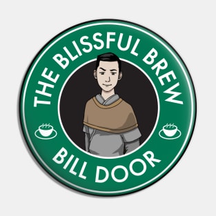 Bill Door Tea Shop Logo Pin