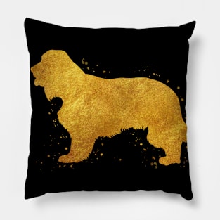 Cocker spaniel dog golden art Pillow