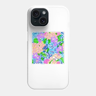 Summer garden and butterflies Phone Case