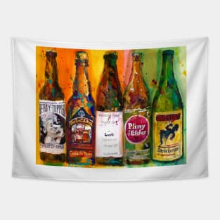 Fancy Beers Combo Man Cave Tapestry