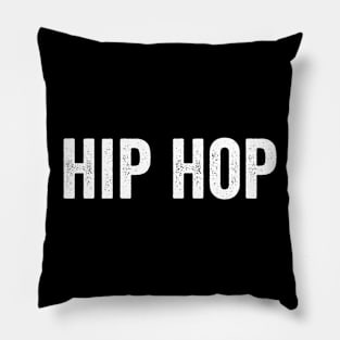 VINTAGE Hip Hop White Pillow