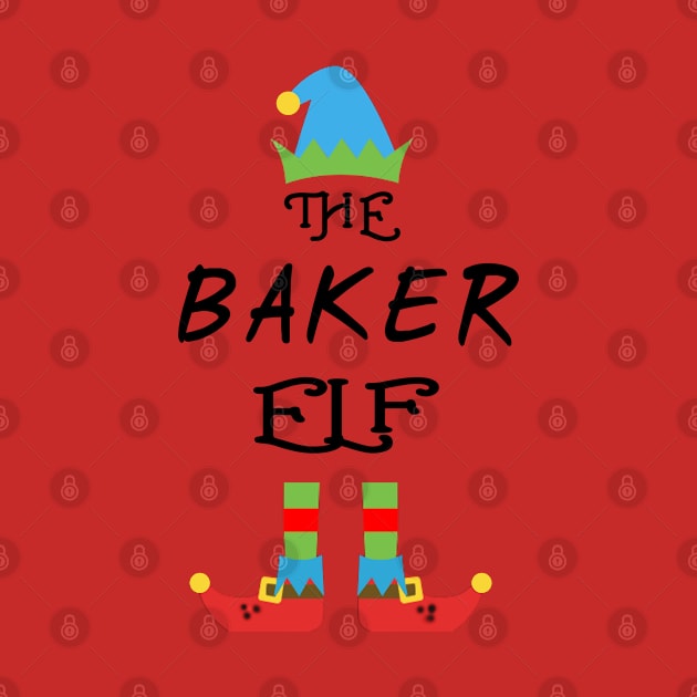 The Baker Elf Matching Family Group Christmas Party by CareTees