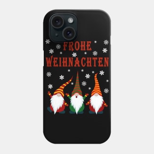 Gnomes Funny Pajama Cute Christmas Gift Holiday Style Frohe Weihnachten Phone Case