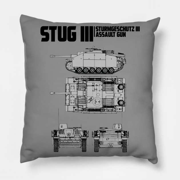 STUG III Pillow by theanomalius_merch