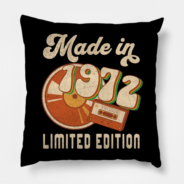 Made in 1972 Limited Edition Pillow by Bellinna