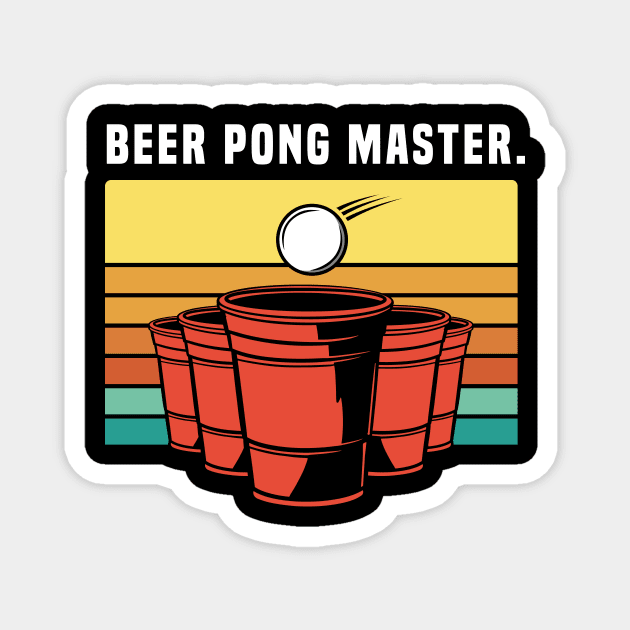 Party Beer Pong Master Magnet by QuentinD
