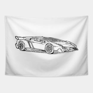 Veneno Wireframe Tapestry