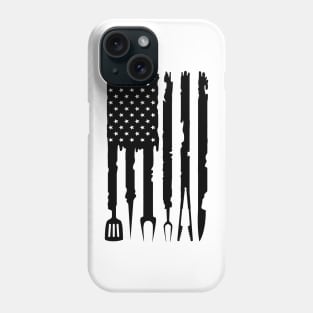 Barbecue American Flag, BBQ Smoker Grilling Phone Case