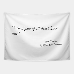 A Poetic Quote from "Ulysses" by Alfred Lord Tennyson Tapestry