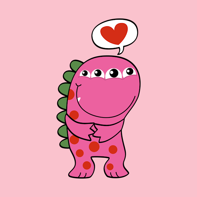 Pink monster in love by JoanaJuheLaju1