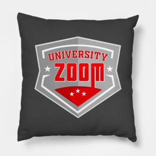 zoom university, sport style Pillow