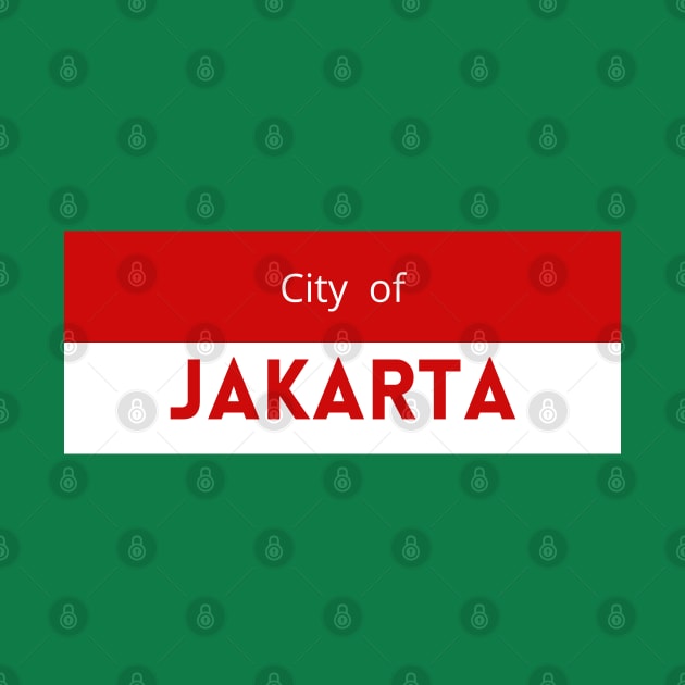 The City of Jakarta in Indonesia Flag by aybe7elf