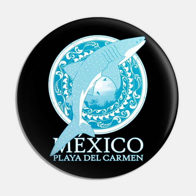 Whale Shark Playa del Carmen Mexico Pin by NicGrayTees