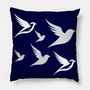 Birds in Flight Pillow