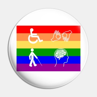 Disabled and Queer Pin