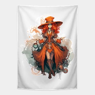 Steampunk Witch #7 Tapestry