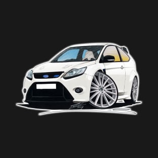 Ford Focus (Mk2) RS White T-Shirt