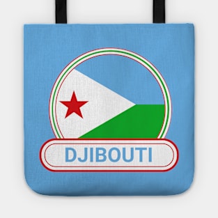 Djibouti Country Badge - Djibouti Flag Tote