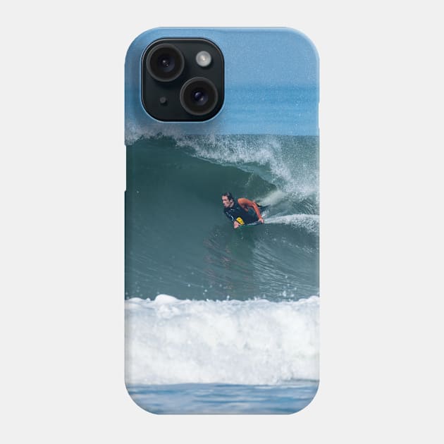 Bodyboarder in action Phone Case by homydesign