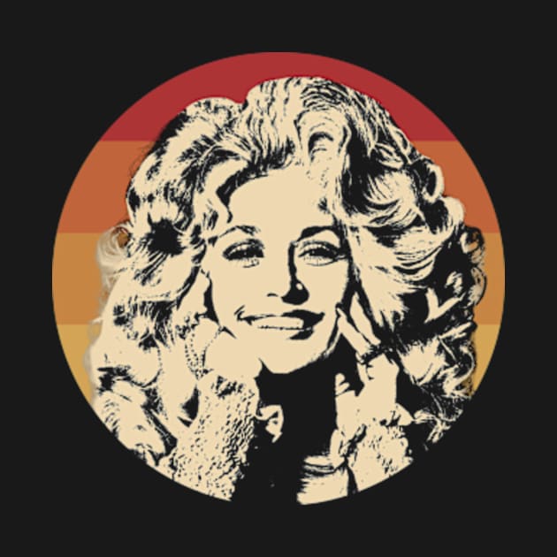 Dolly Retro Country Singer by RomanDanielsArt