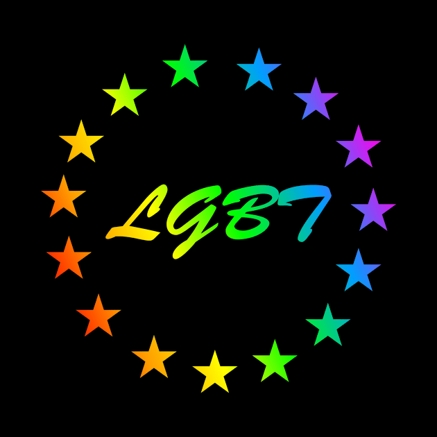lgbt rainbow stars by Johnny_Sk3tch