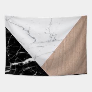 Double marble and wood Tapestry