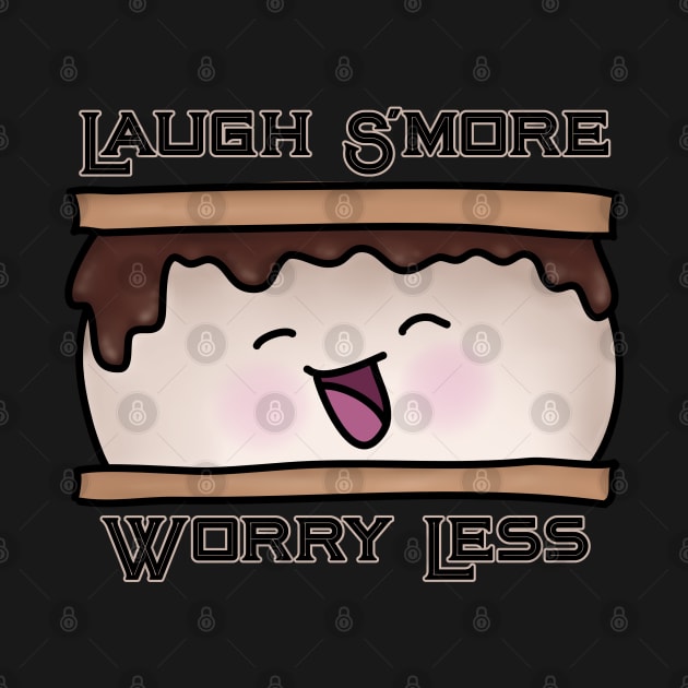 Laugh S'more Worry Less Food Pun by H. R. Sinclair