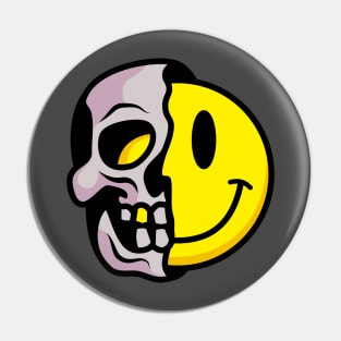 Smiley Skull Pin