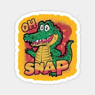 Oh Snap Cartoon Croc Magnet