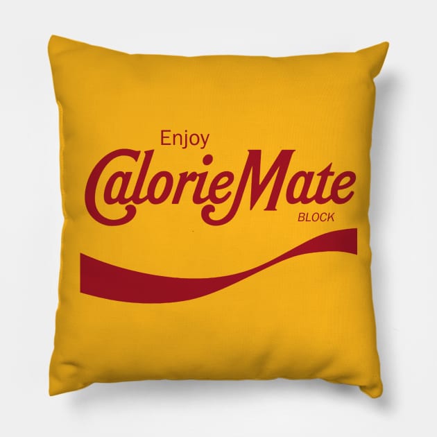 Metal gear calorie mate Pillow by Poster Nutbag