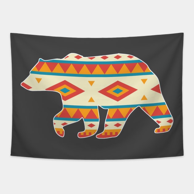 Bear Pattern - 2 Tapestry by Brightfeather