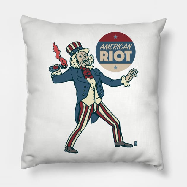 American Riot Pillow by Thomcat23