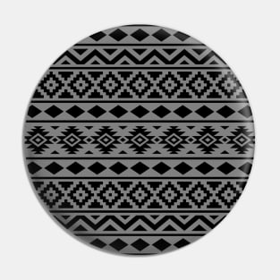 Aztec Essence Pattern Black on Gray Pin