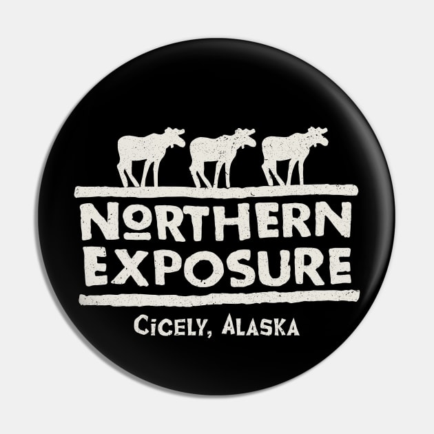 Northern Exposure Logo Pin by Alema Art