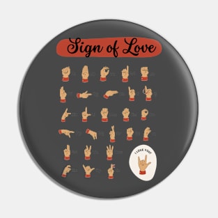 sign of love Pin