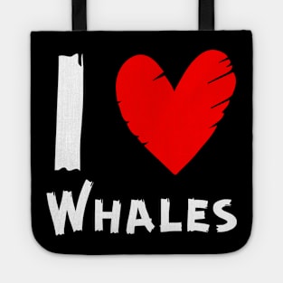 I Love Whales Tote