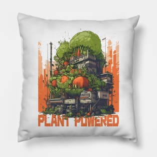 Plant Powered - Manga Style Vegetable Power Plant Pillow