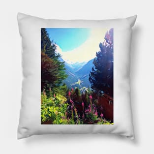 Forest in Switzerland Pillow