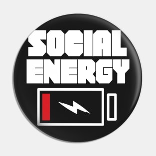 Social Energy Level Pin