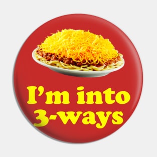 I'm Into 3-Ways Pin