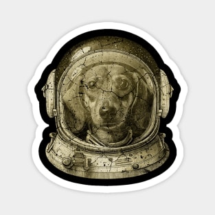 Space Astro Dachshund Dog Magnet