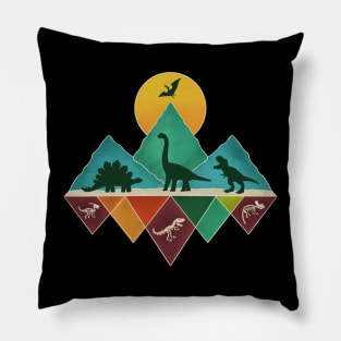 Dinosaurs Landscape Pillow