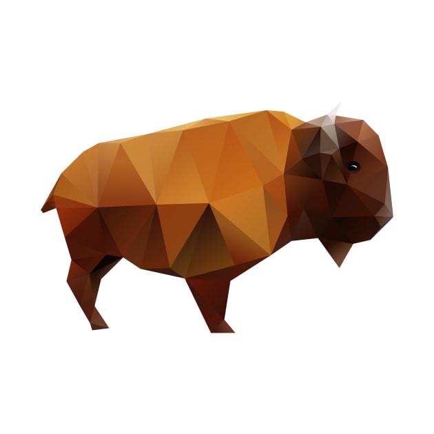 Polygonal Buffalo by yulia-rb