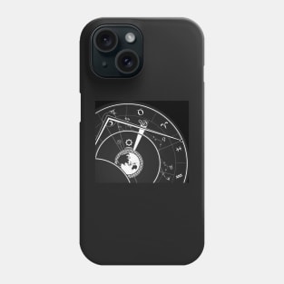 Black and White Astrological Circle Phone Case