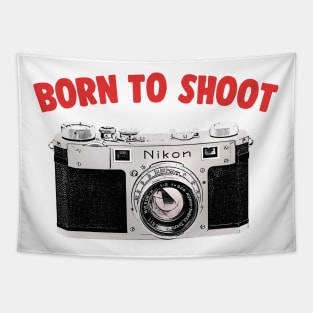 Born To Shoot / Camera Geek Gift Design Tapestry