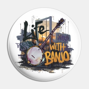 Life With Banjo, Banjo Graffiti Desain Pin