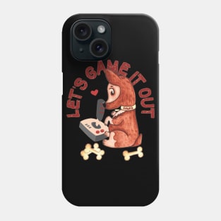 Lets Game It Out - Gamer Dog Corgi Lover Phone Case