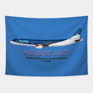 Airbus A321 - British Midland International Tapestry