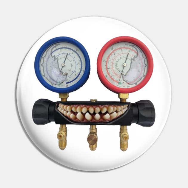 Refrigerant Gauges With Teeth Pin by 4Tradies