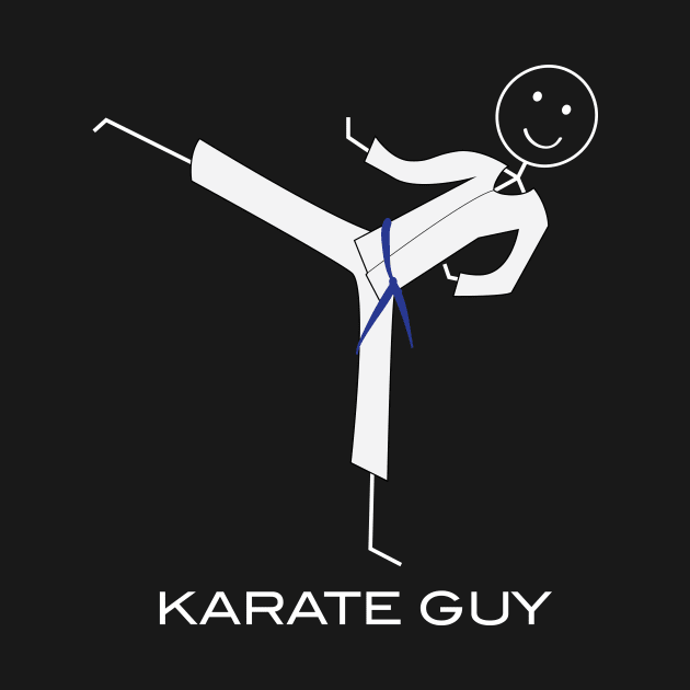 Funny Mens Blue Belt Karate by whyitsme